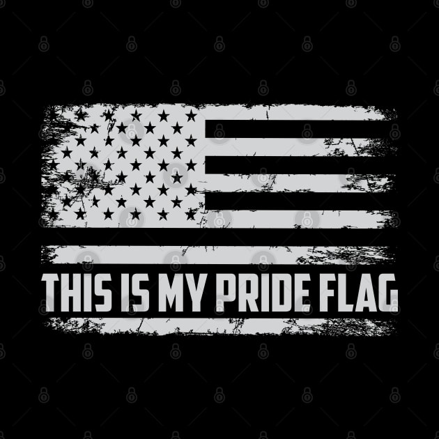 4th of July Patriotic This Is My Pride Flag USA American by Rosemat