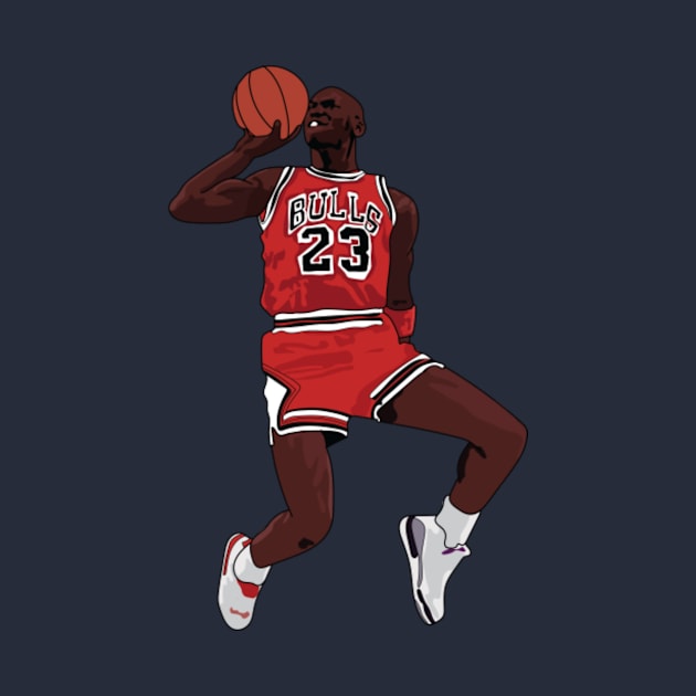 Michael Jordan Chicago Bulls Dunk by IveyEricssonArt