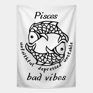 Funny Zodiac - Pisces Tapestry