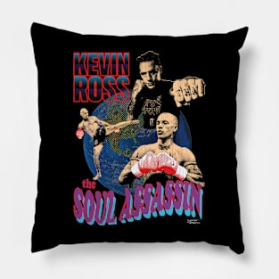 Retro Soul Assassin Graphic Pillow