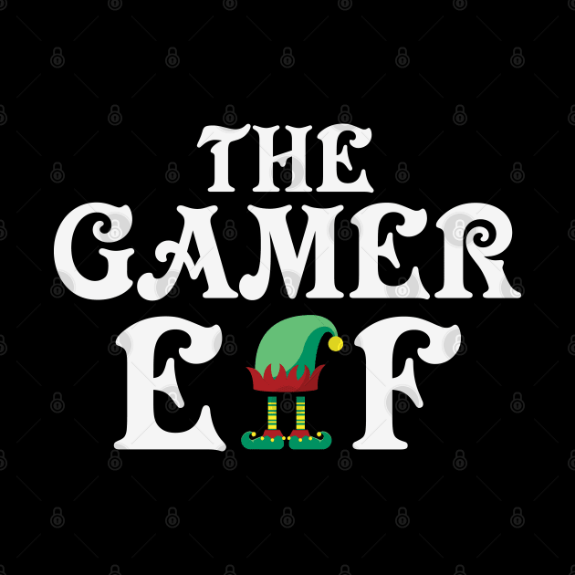 The Gamer Elf Funny Christmas Gift For Gamers by BadDesignCo