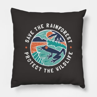 Save the rainforest, Protect the Wildlife Pillow