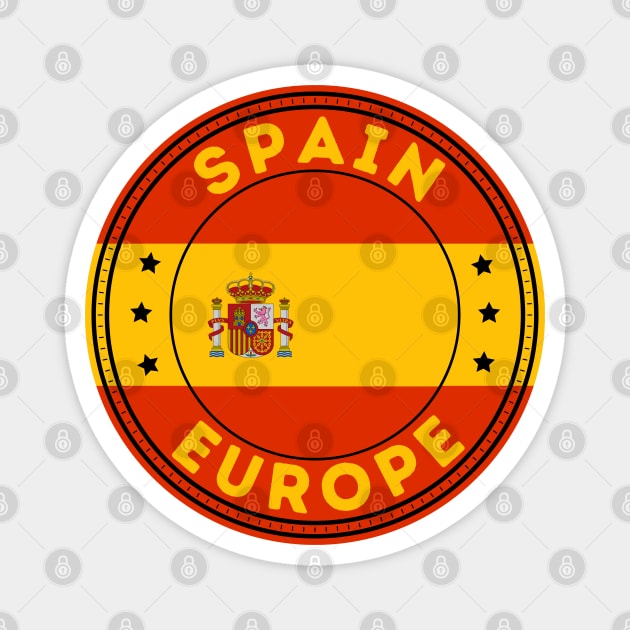 Spain Europe Magnet by footballomatic