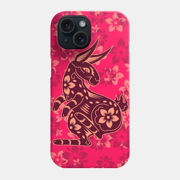 Dancing Bunnie Phone Case by Liesl Weppen