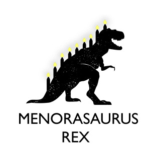 Menorasaurus Rex Funny Hanukkah Joke T-Shirt