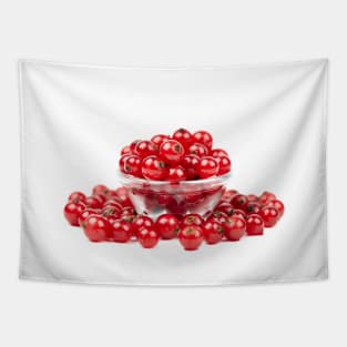 Redcurrant over white background Tapestry