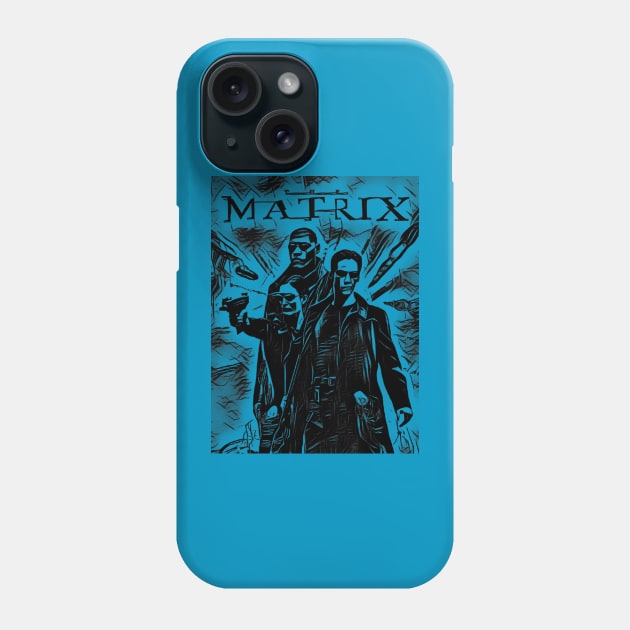 the matrix Phone Case by RetroScribbles