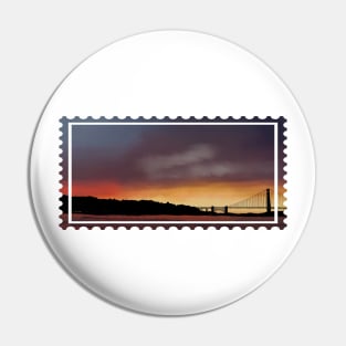 Golden Gate Sunset Pin