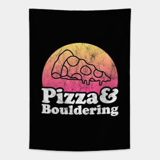 Pizza Lover Pizza and Bouldering Tapestry