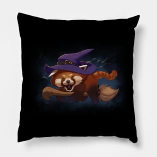 halloween red panda Pillow