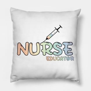 Nurse Educator Rainbow Pillow