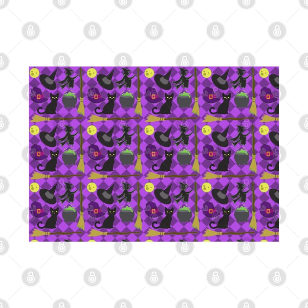 Halloween Witch Pattern by SakuraDragon