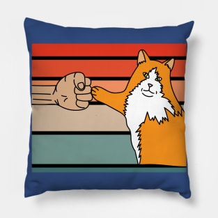 Best Retro Cat Owner Of All Time Pillow