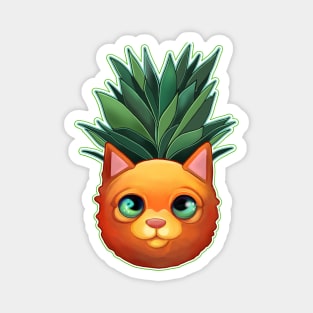 Pineapple cat Magnet