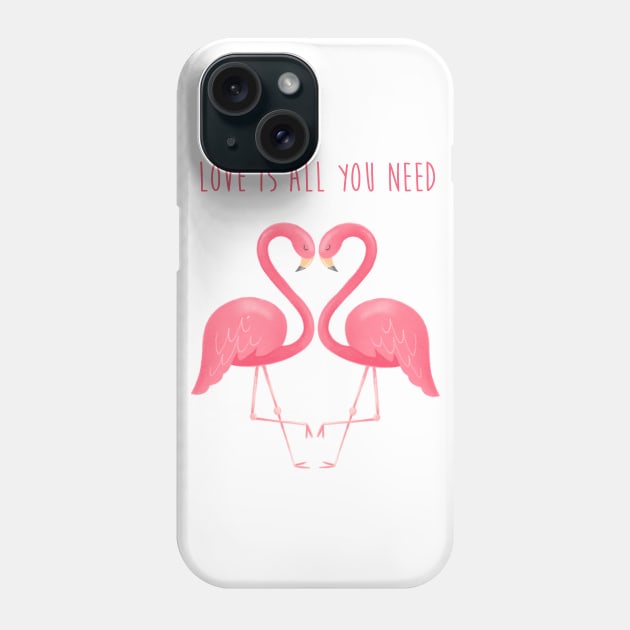 Love is all you need Phone Case by Gummy Illustrations