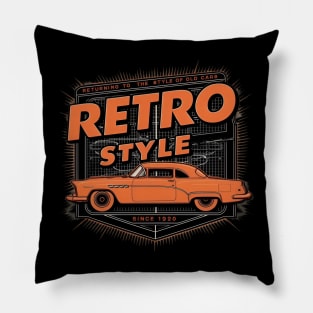 Returning to the Style of Old Cars Since 1920 Pillow