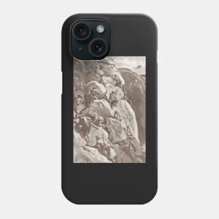 Climbing the cliffs at Gallipoli, 1915 Phone Case