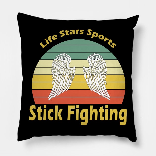 Stick Fighting Pillow by My Artsam