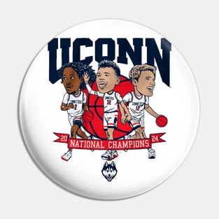 Cam Spencer, Tristen Newton & Donovan Clingan Champions Caricatures Pin