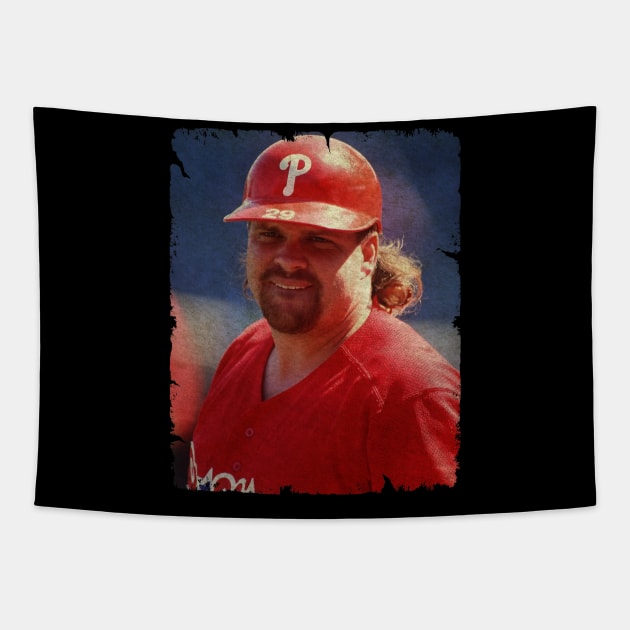 John Kruk in Philadelphia Phillies, 1993 NLCS Tapestry by PESTA PORA