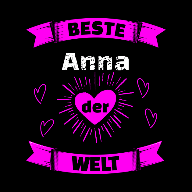 Beste Anna Der Welt Geburtstag Geschenk by SpruchBastler