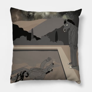 The Drowning Narcissus - Bojack Horseman fanart (Vodka Flavored) Pillow