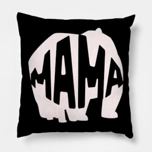 bear mom funny Happy Mothers Day 2024 Mommy Shirt Gift from Son Birthday Women Pillow