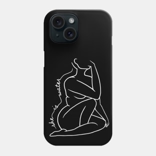 she is water - white Phone Case