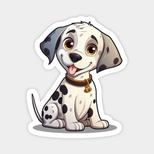 Cartoon Cute Kawaii Dalmatian Dog Magnet