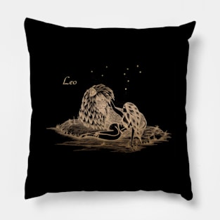 The Golden Leo Pillow