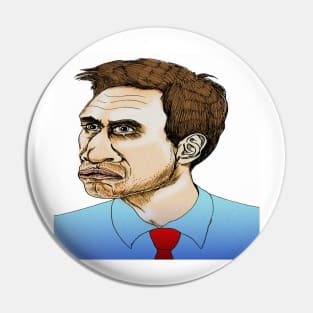 Ed Miliband Cartoon Caricature Pin