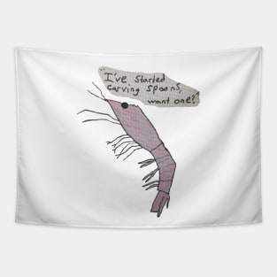 Spoon Shrimp Tapestry