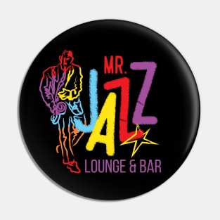 Jazz Saxophonist Modern Style Pin