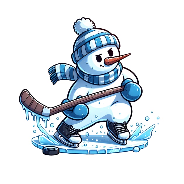 Snowman - Ice Hockey by SergioCoelho_Arts