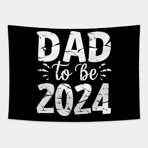 Dad to be 2024,Dad pregnancy announcement. Tapestry by Funny sayings