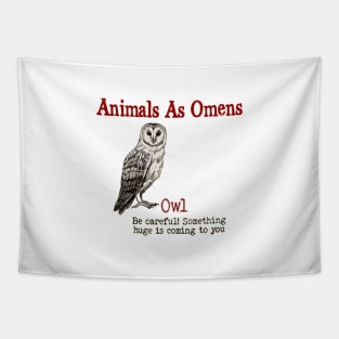 ANIMAL OMEN OWL Tapestry