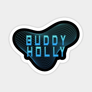 Geometric Line Buddy Holly Magnet