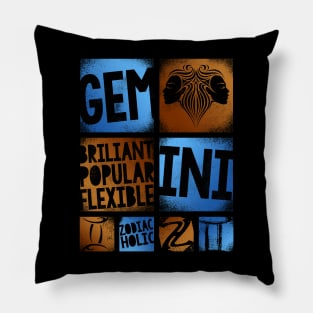 Zodiac GEMINI Graffiti Box Series Pillow