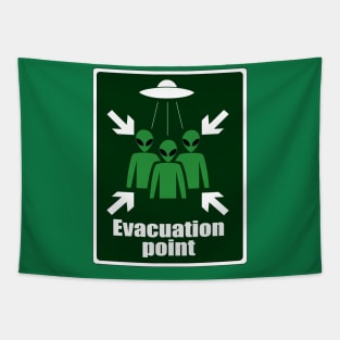 Alien Evacuation Point Tapestry