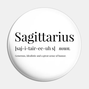 Sagittarius Definition Pin