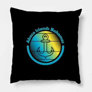 Sailing Yacht Anchor - Abaco Islands Bahama Vibes Pillow