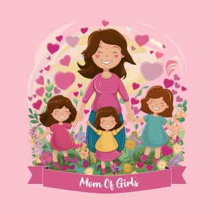 A Colorful Celebration of Motherhood and Daughters T-Shirt