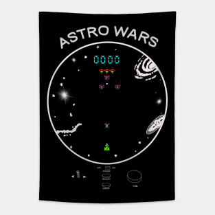 Retro Gaming the Legendary Astro Wars Tapestry