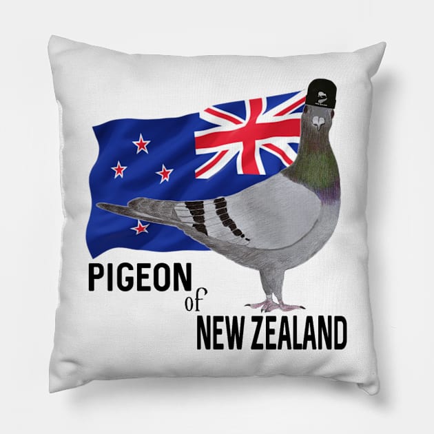 Pigeon of New Zealand Pillow by KC Morcom aka KCM Gems n Bling aka KCM Inspirations