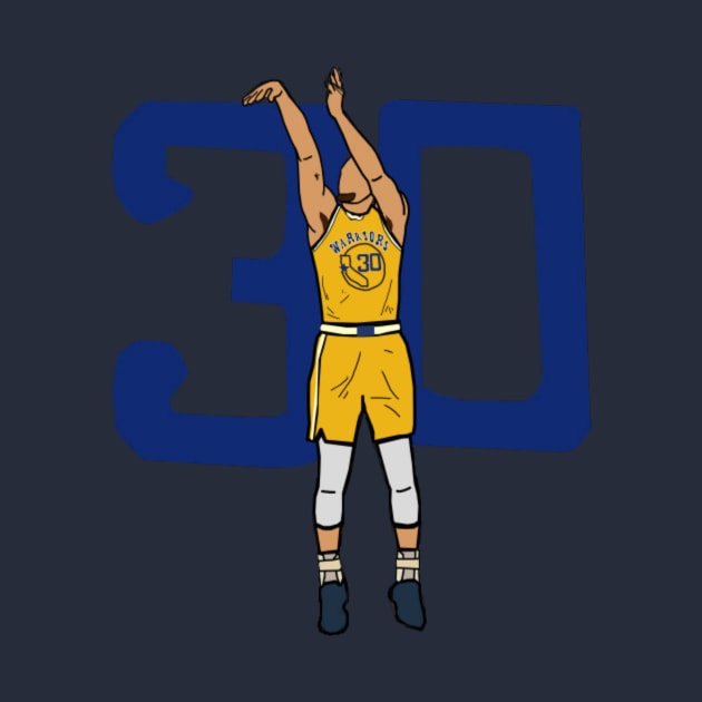 Steph Curry 30 - NBA Golden State Warriors by IveyEricssonArt