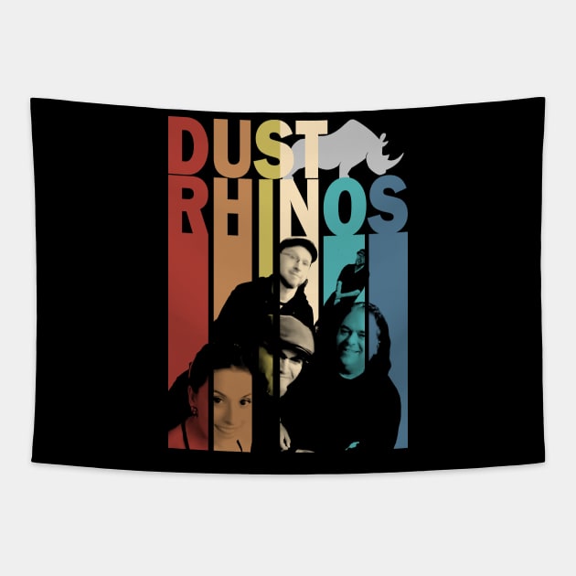 Dust Rhinos Retro Band Shirt Tapestry by Dust Rhinos Swag Store