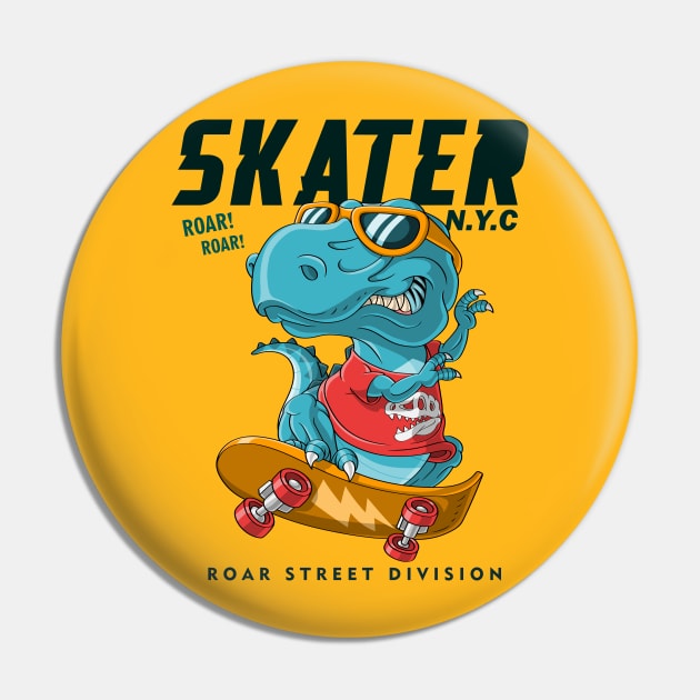 cool dinosaur playing skateboarding Pin by Tshirt lover 1