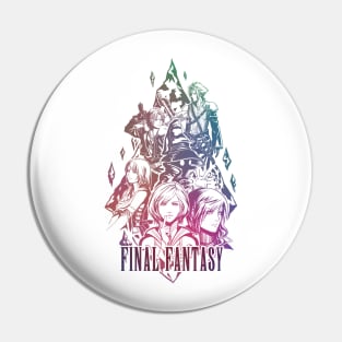 Hail Final Fantasy with logo Pin