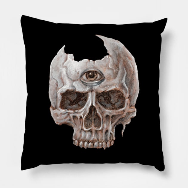 evil Eye Pillow by Paul_Abrams