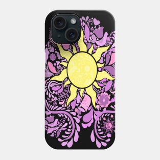 Rapunzel Sun Flower chalk art Phone Case